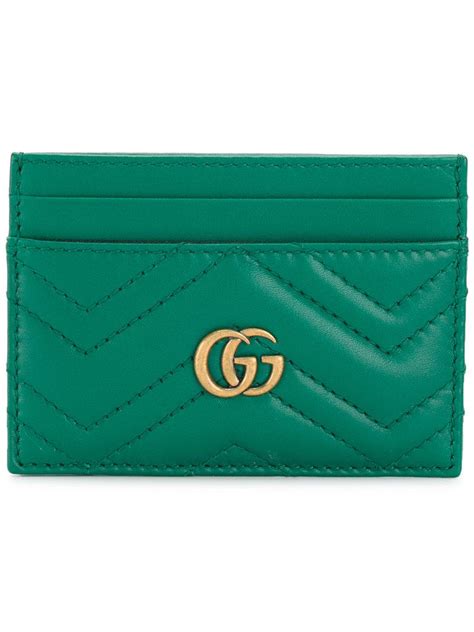 gucci marmont card case green|Gucci Marmont card case wallet.